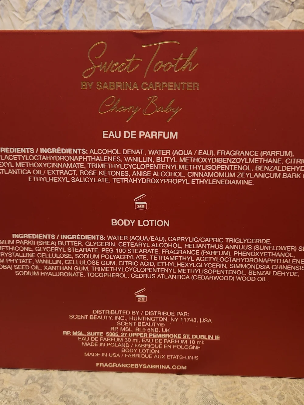 Sweet Tooth Cherry Baby Gift Set by - Red - Picture 3 of 3